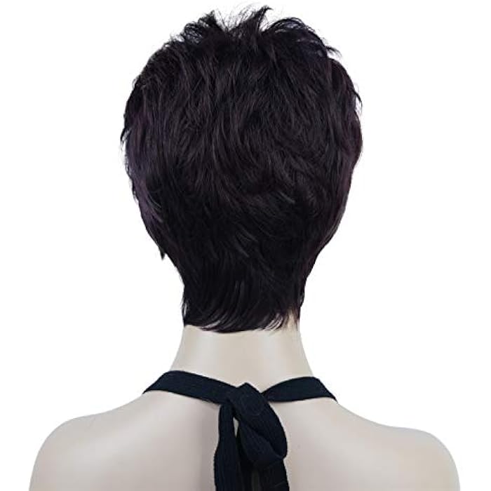 DILLARDS Lydell 6 Short Straight Women Wigs With Bangs Layered Natural Heat Resistant Synthetic Wigs (2Sp99T) - Image 2